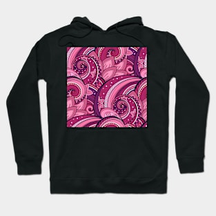 Paisley Print with Vintage Floral Motifs Hoodie